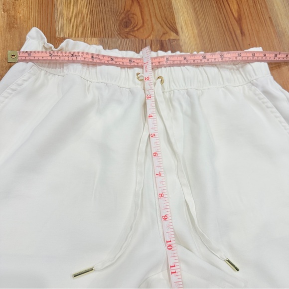 Tommy Hilfiger Women S White Paperbag Waist Drawstring Shorts Summer Casual - Picture 7 of 8
